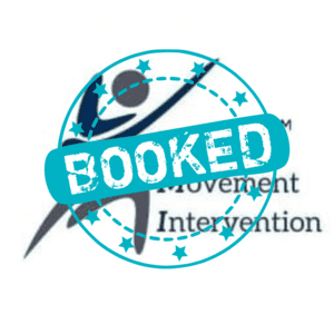 DMI Therapy Logo with the word booked over the top